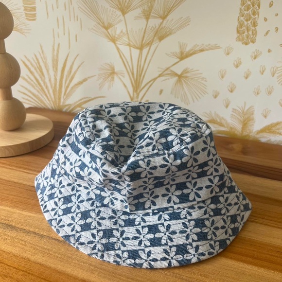 Zara Kids Blue Floral Hippie Hat size 2-4 year - Picture 2 of 5